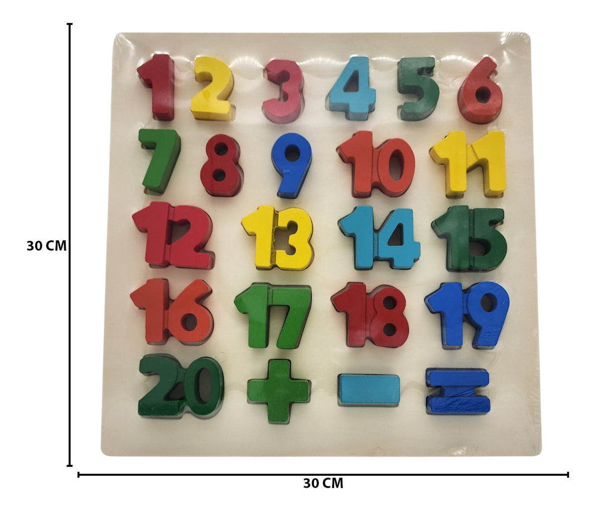 Wooden Number Puzzle & Math Board product image 2