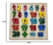 Wooden Number Puzzle & Math Board product image 2