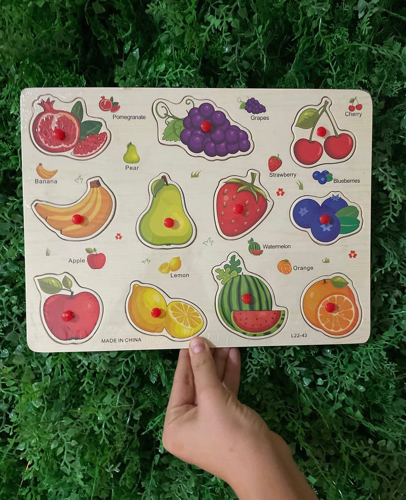 Wooden Fruit Peg Puzzle product image 1