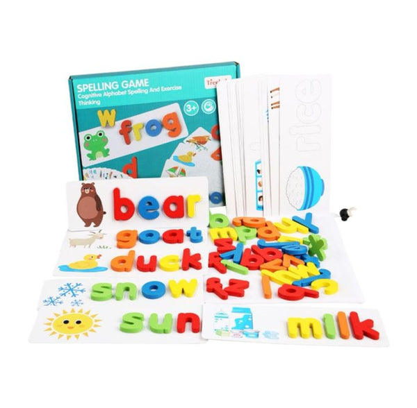 Wooden Spelling Learning & Word Match Game product image 1