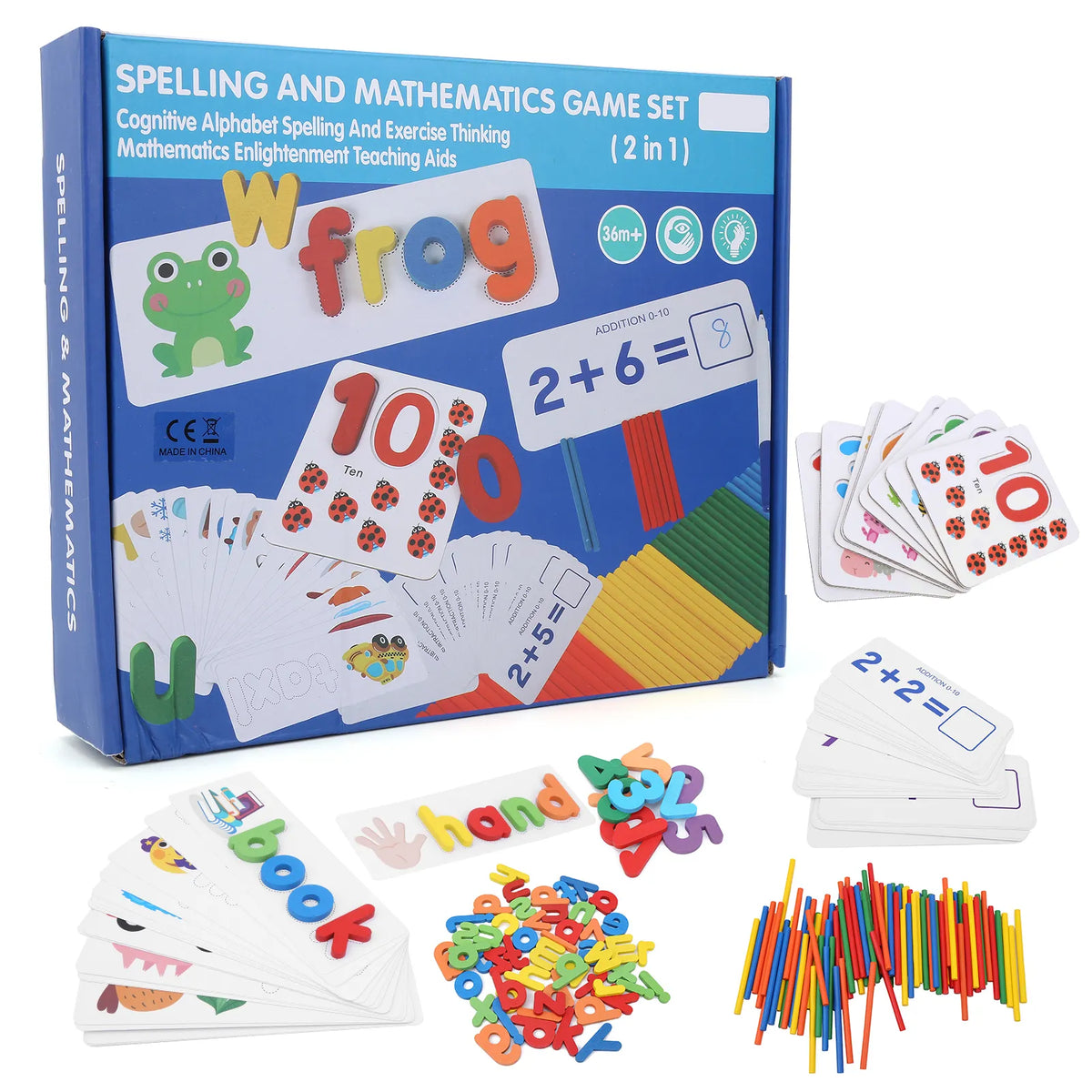 Spelling and Mathematics Game Set (2-in-1) product image 1