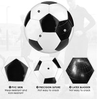 Classic Black & White Official Size 5 Soccer Ball image 4