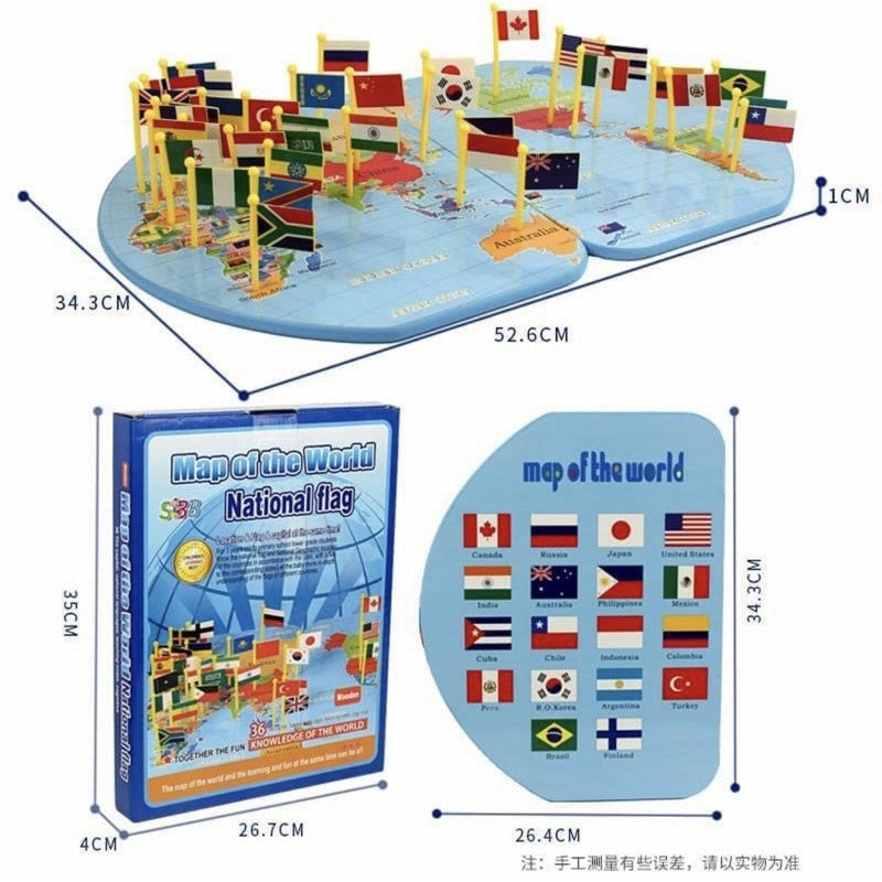 Wooden World Map product image 3
