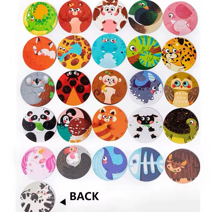 Wooden Letter & Animal Double-sided Puzzle product image 4