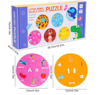 Wooden Letter & Animal Double-sided Puzzle product image 3
