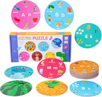 Wooden Letter & Animal Double-sided Puzzle product image 1