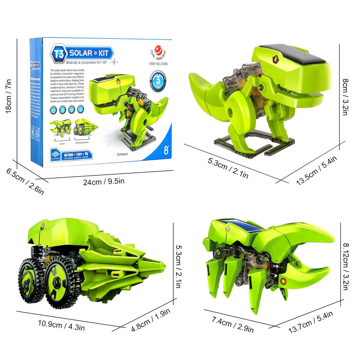Solar Robot DIY Kit 3-in-1 product image 4