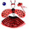 Little Ladybug Dress-Up Costume 4-Piece Set