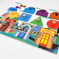 Wooden Shape & Latch Busy Board product image 2