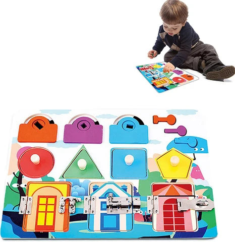 Wooden Shape & Latch Busy Board product image 3