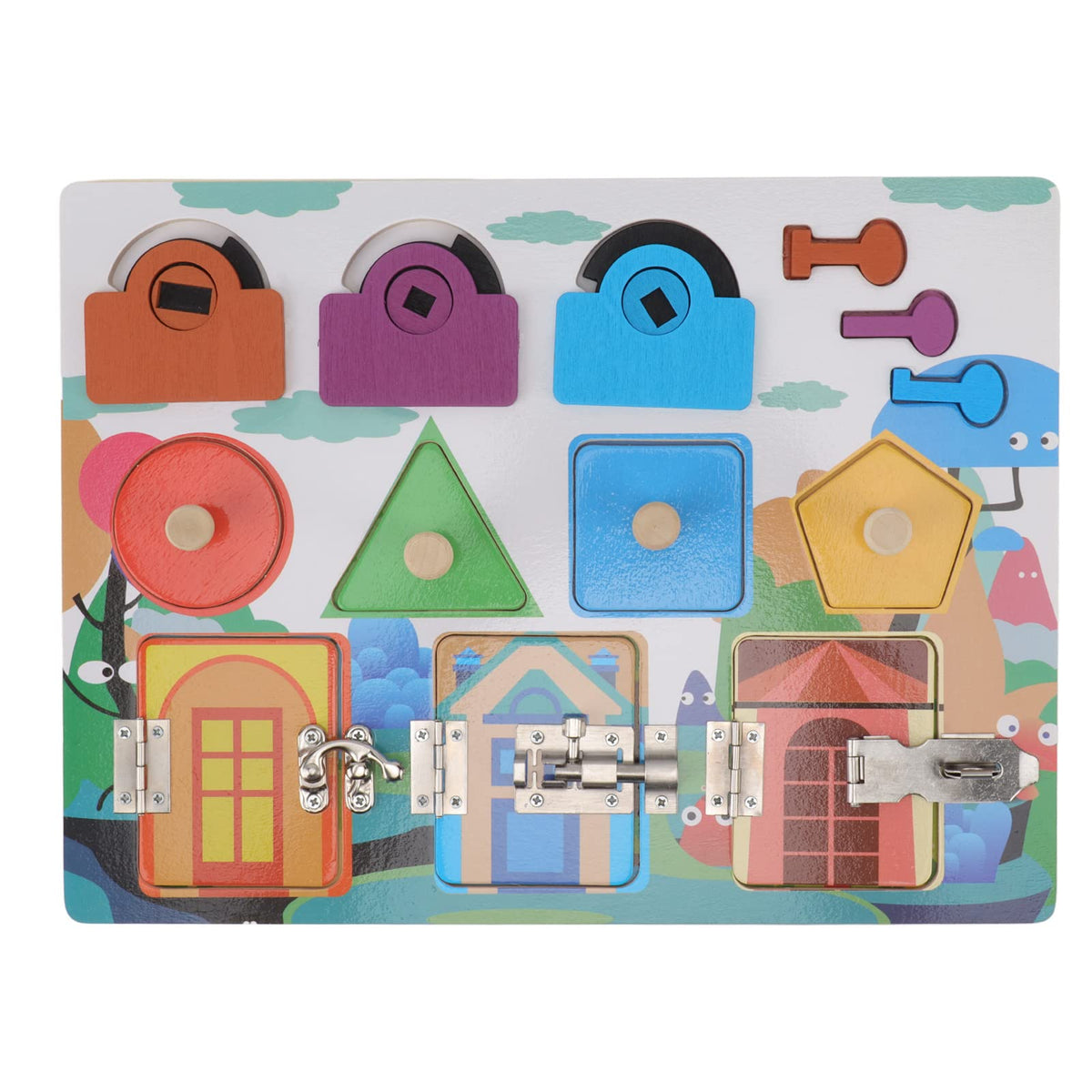 Wooden Shape & Latch Busy Board product image 5