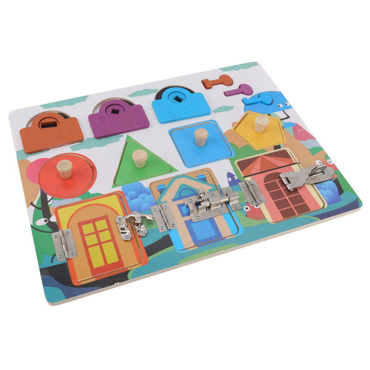 Wooden Shape & Latch Busy Board product image 6