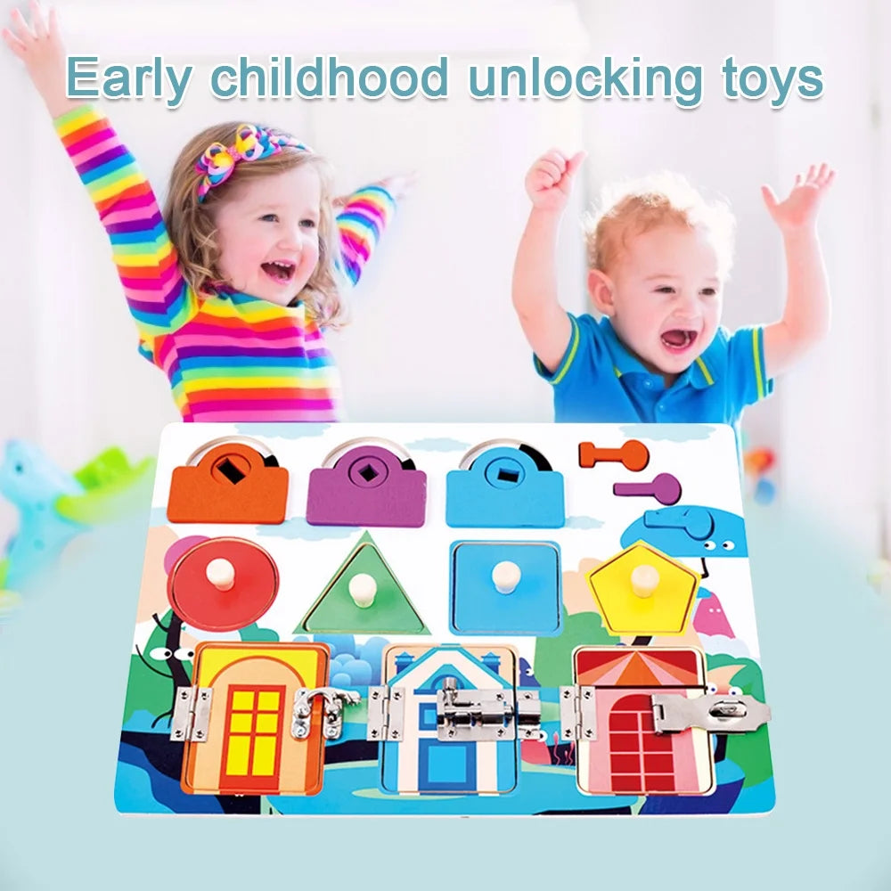 Wooden Shape & Latch Busy Board product image 7