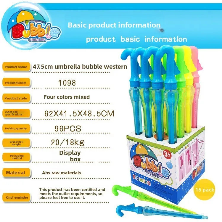 Giant 2-in-1 Colorful Umbrella Bubble Wand image 3