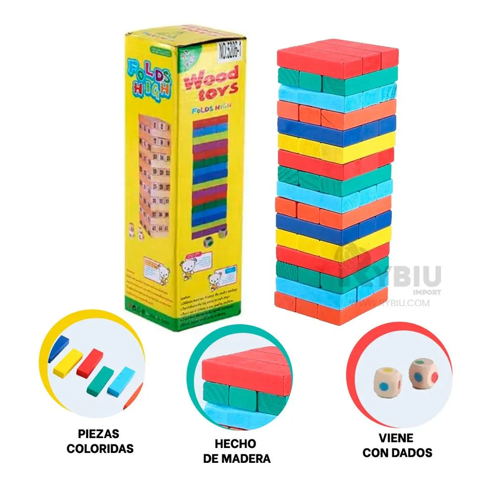 Color Wood Stacking Game 48 Pcs product image 2