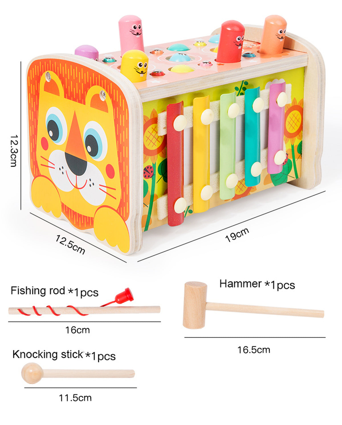 Wooden Musical Xylophone & Pounding Toy product image 6