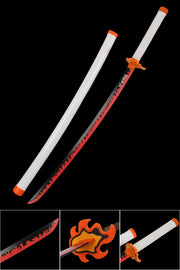 Flame Warrior Flame Wooden Anime Katana 76cm image 2