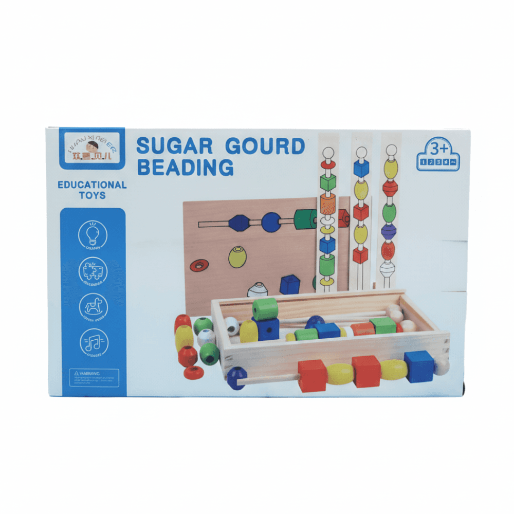 Montessori Multifunctional Wooden Stick Beaded Set product image 1