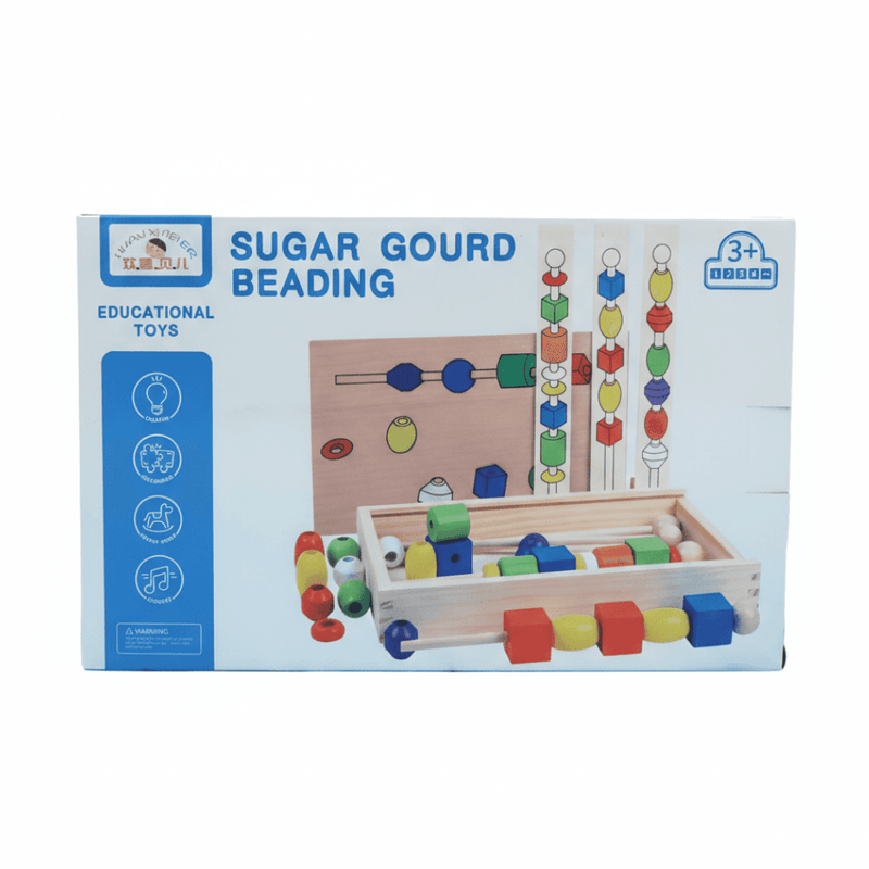 Montessori Multifunctional Wooden Stick Beaded Set product image 1
