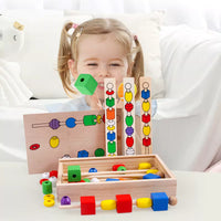 Montessori Multifunctional Wooden Stick Beaded Set product image 3