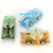 Transparent LED Gear Inertia Toy Tank! 1:24