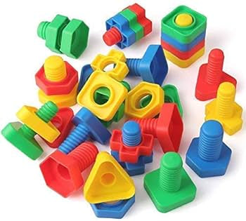 Jumbo Plastic Nuts and Bolts Set