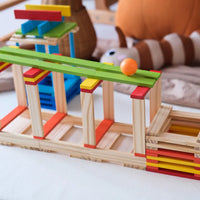 Contraption Wooden Building Blocks & Ball Run Set product image 4
