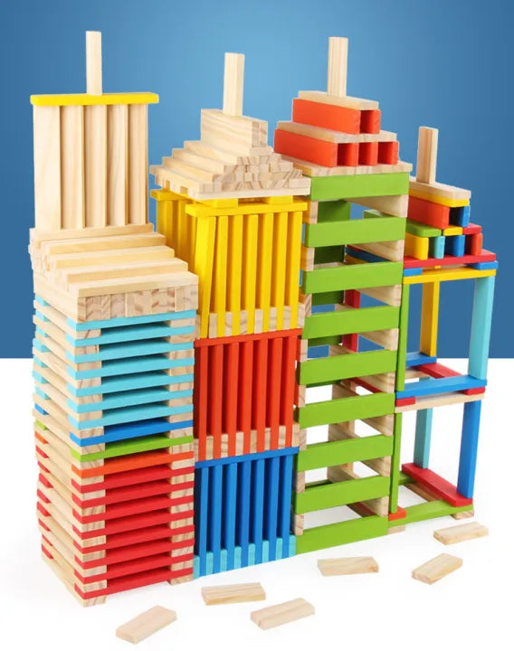 Contraption Wooden Building Blocks & Ball Run Set product image 5