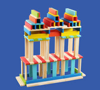 Contraption Wooden Building Blocks & Ball Run Set product image 7
