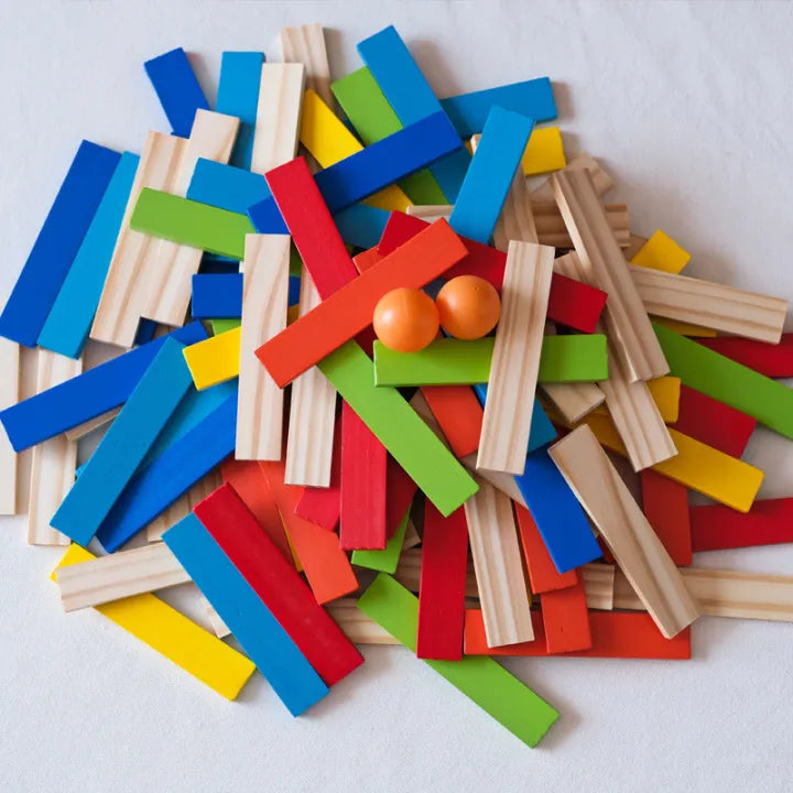 Contraption Wooden Building Blocks & Ball Run Set product image 8