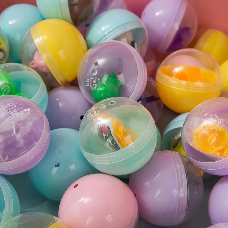 Bulk Pack Mixed Colorful Gashapon Toy Capsules 1:24 image 2