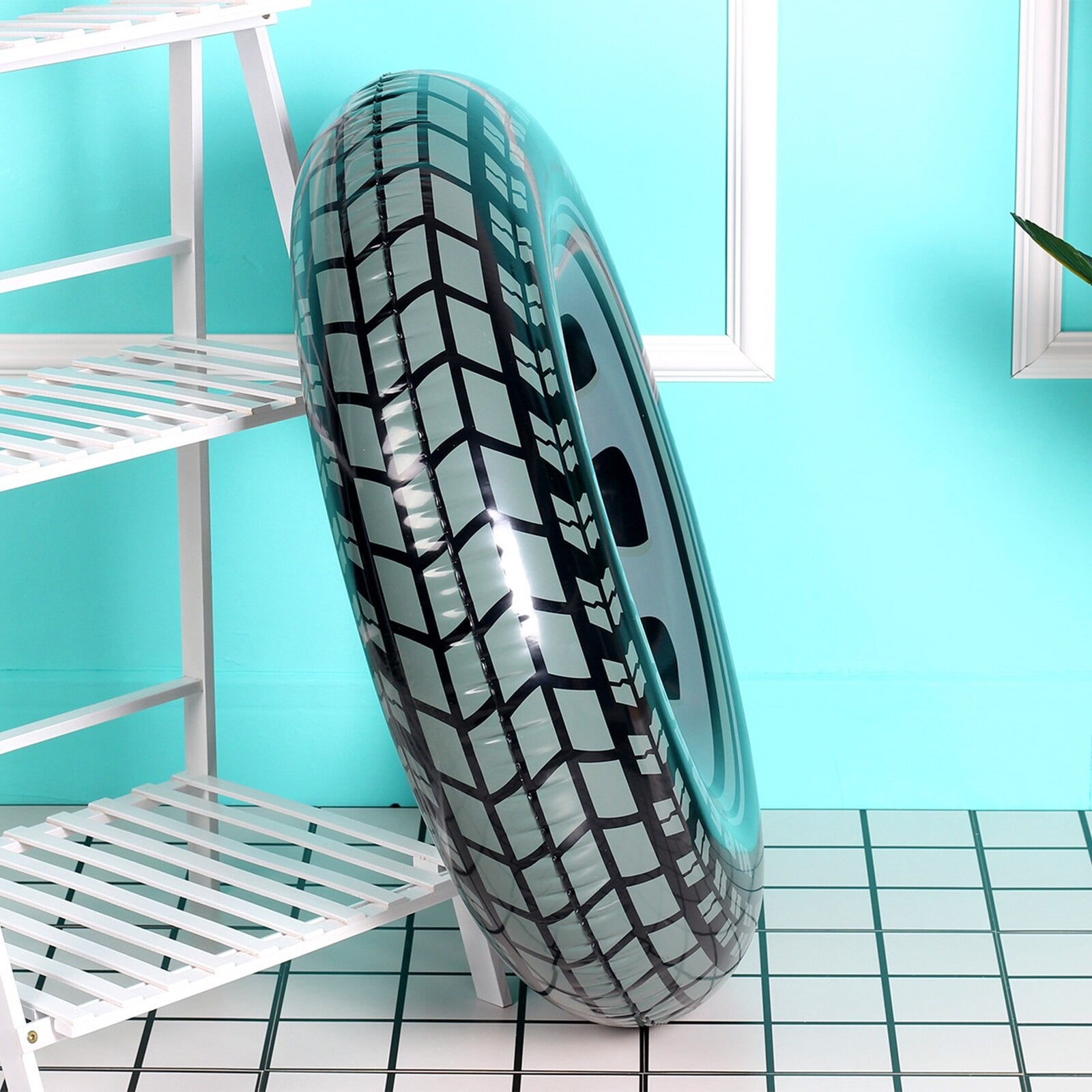 inflatable tube features a highly detailed image 8