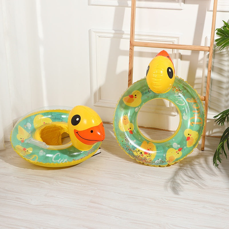Inflatable Split-Ring Duck Baby Swim Float image 3
