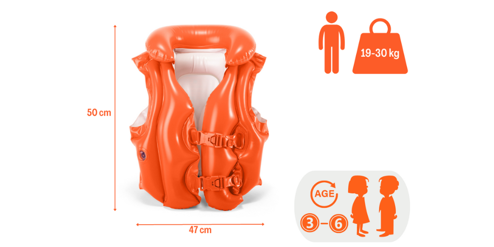 Deluxe Inflatable Swim Vest Float for Kids image 3