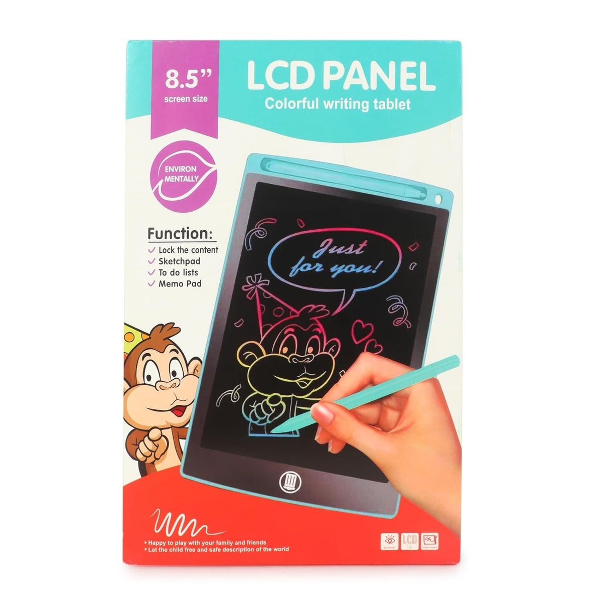 LCD writing tablet 8.5-inch colorful option