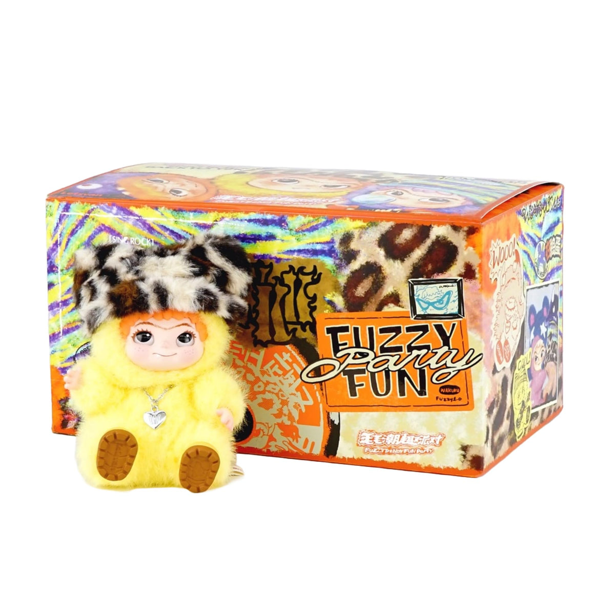 Wakuku Fuzzy Fun Party Series Plush Vinyl Pendant Blind Box image 4
