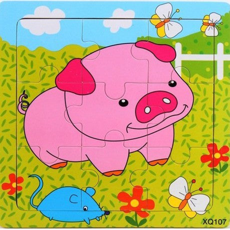 Wooden Jigsaw Puzzle Toy 9-Piece