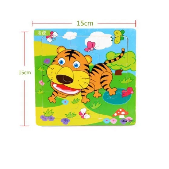 Wooden Jigsaw Puzzle Toy 9-Piece image 3