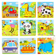Wooden Jigsaw Puzzle Toy 9-Piece image 4