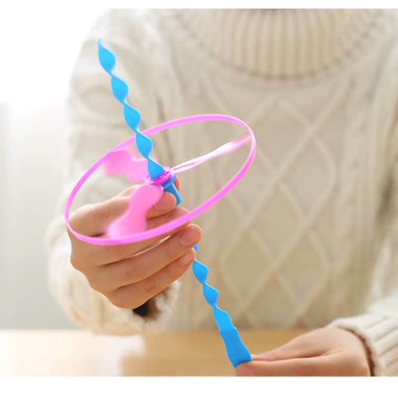 Colourful Bamboo Dragonfly Push Flying Toy image 3