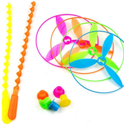 Colourful Bamboo Dragonfly Push Flying Toy image 4