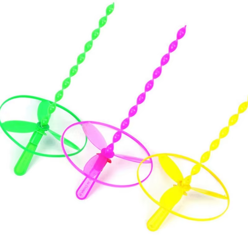Colourful Bamboo Dragonfly Push Flying Toy image 5