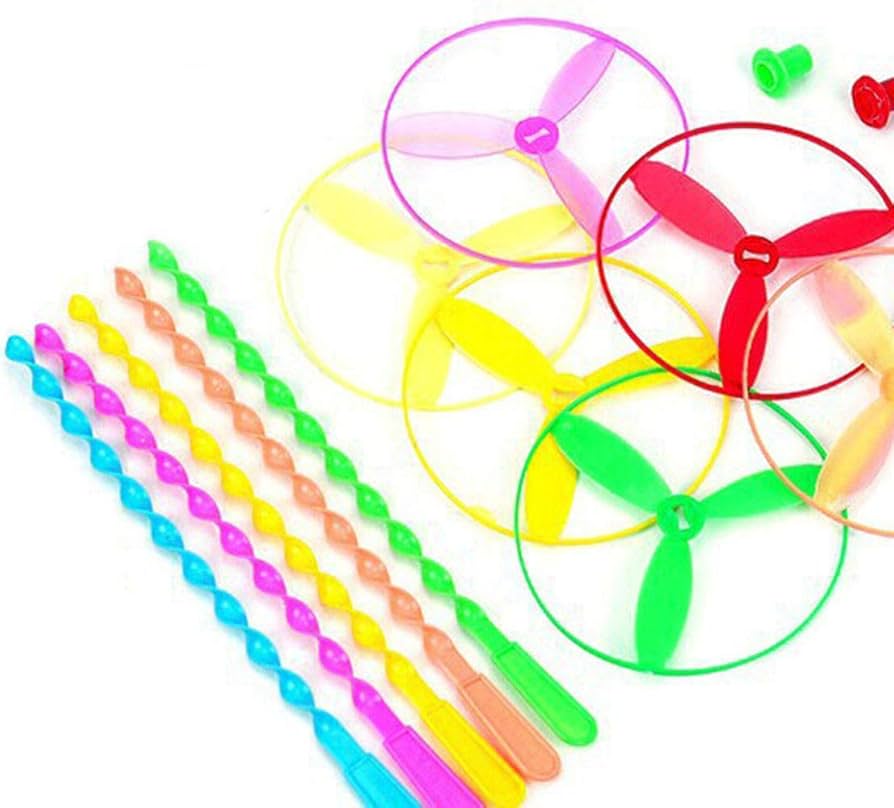 Colourful Bamboo Dragonfly Push Flying Toy image 8