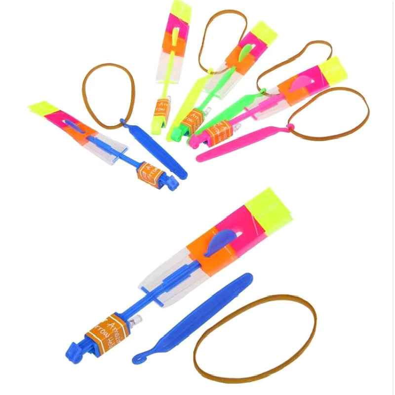 Flying Rocket Helicopter LED Light Toy image 1