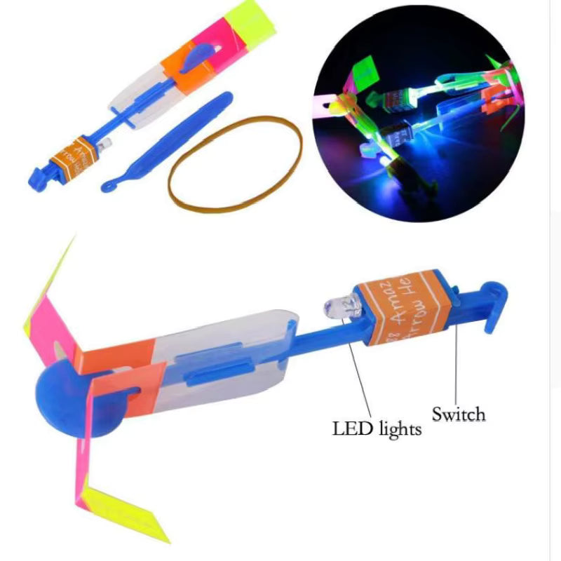Flying Rocket Helicopter LED Light Toy image 2