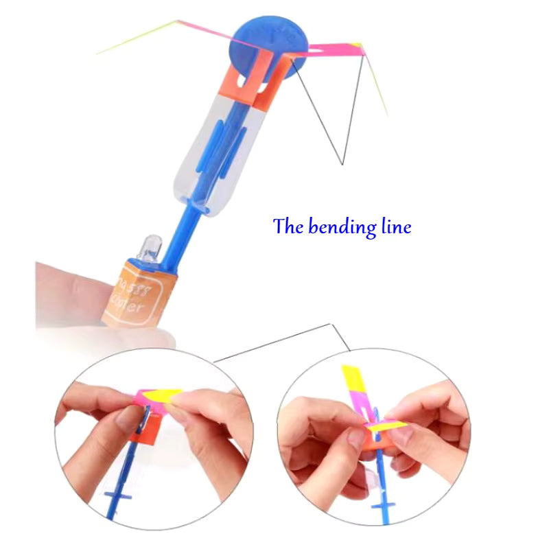 Flying Rocket Helicopter LED Light Toy image 3