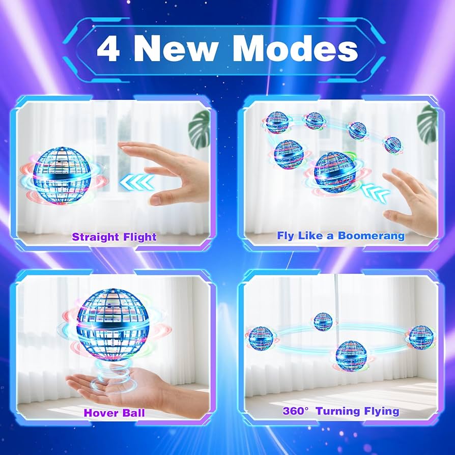 Flynova Hand-Controlled Flying Spinning Ball image 8