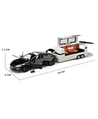 Tesla Model 3 with Trailer RV Model Set 1:24 Die-Cast Model image 3