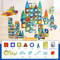 Colorful Magnetic Pipeline Building Block Set - 168 pcs product image 7