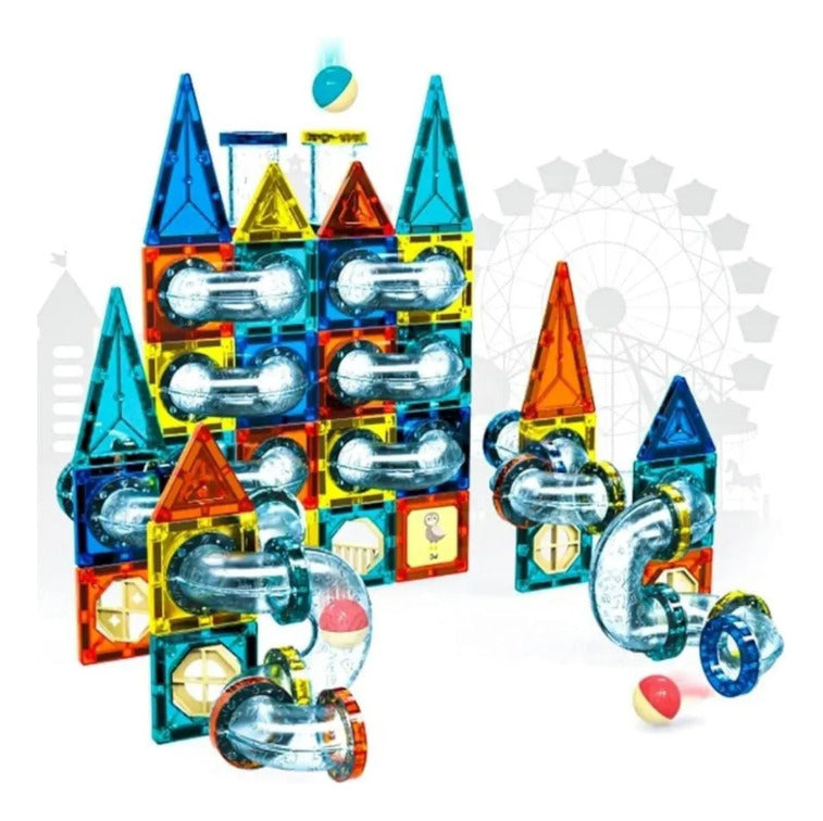 Colorful Magnetic Pipeline Building Block Set - 97 pcs product image 8